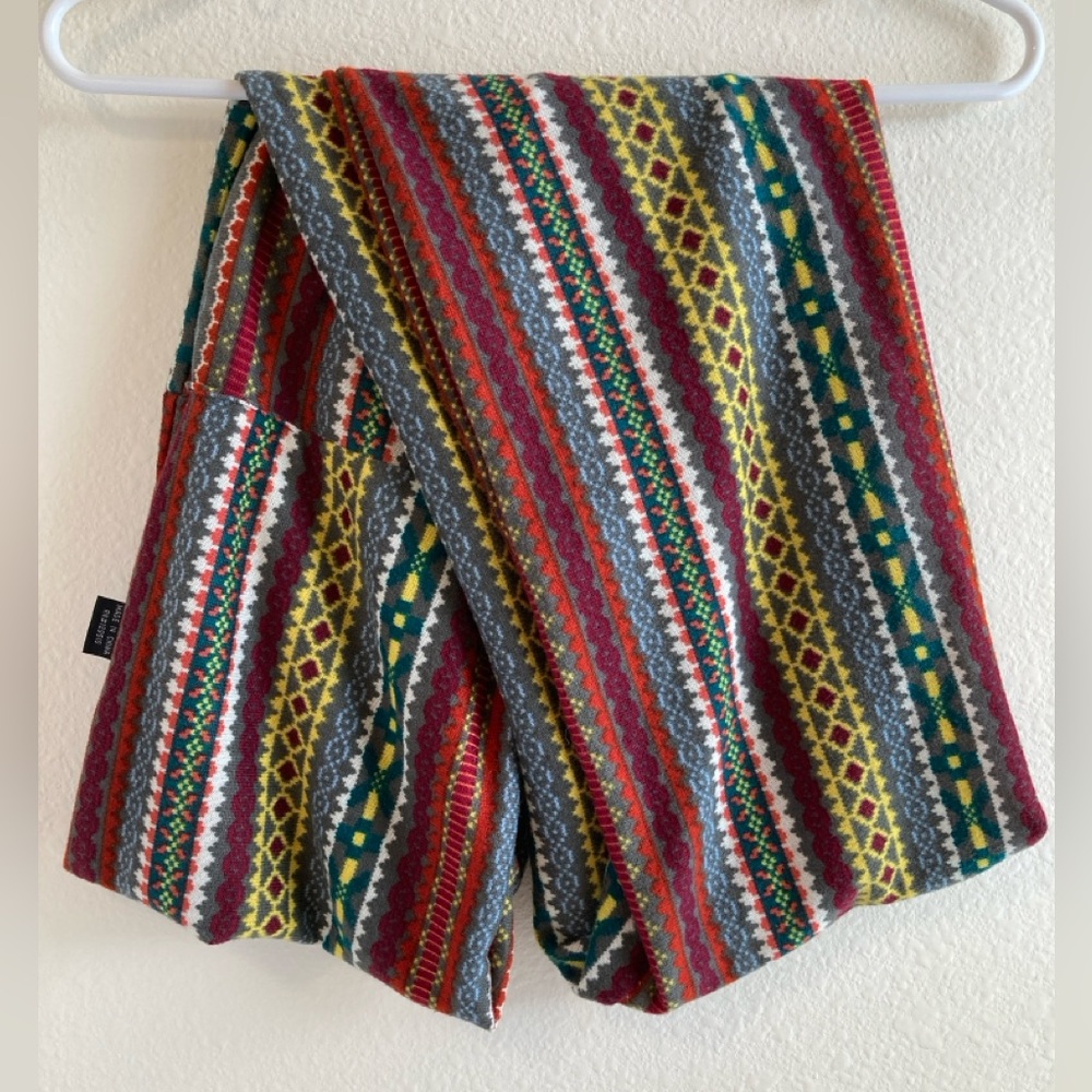 Multicolor Patterned Infinity Scarf - Picture 2 of 5